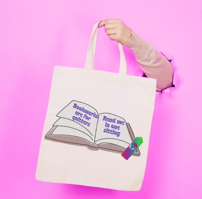 Bookmarks are for Quitters Tote Bag