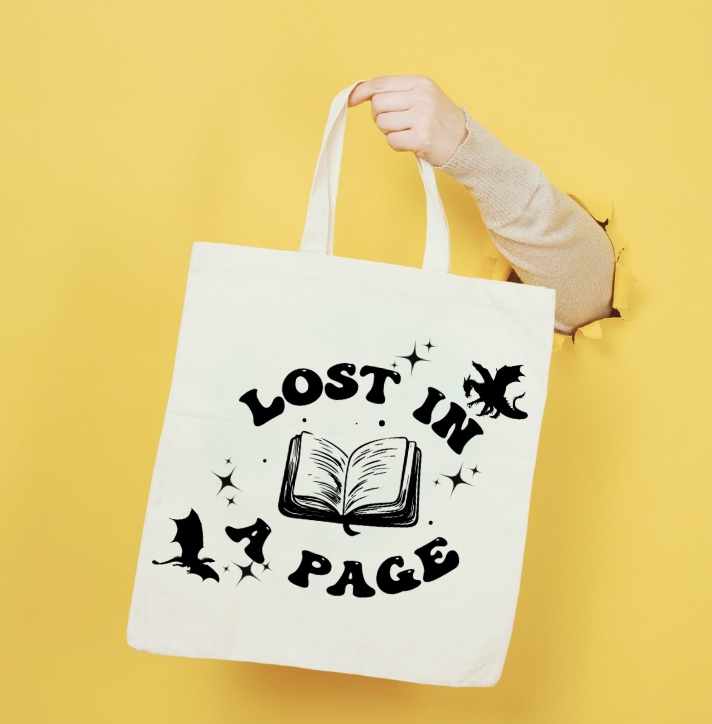 Lost In A Page Tote Bag