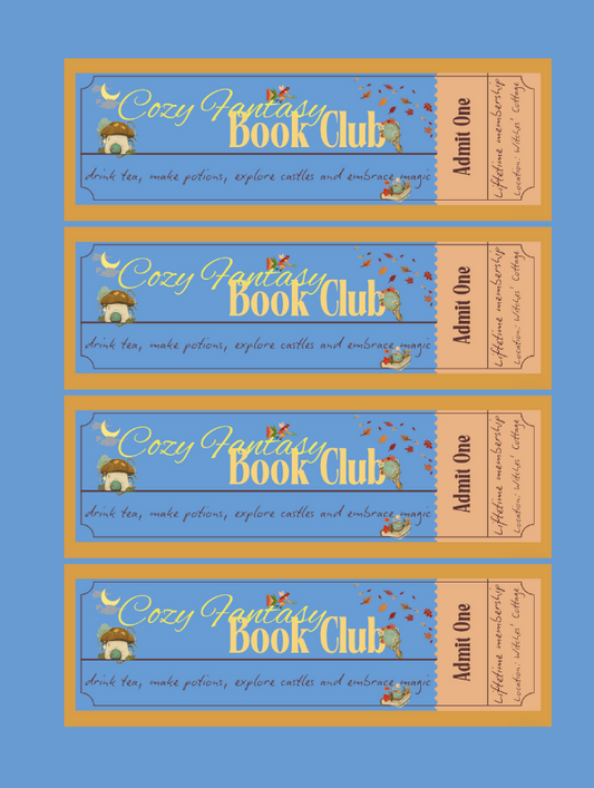 Cozy Fantasy Ticket Bookmark